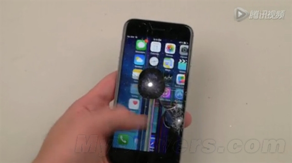 用電鑽鑽iPhone 6的屏幕 會是啥結果？