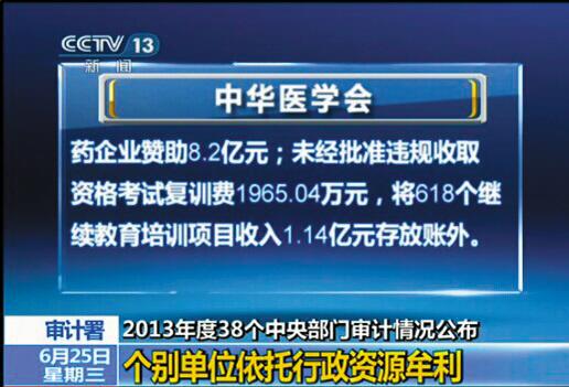 中華醫學會被曝一年收讚助費8.2億 網友吁去行政化