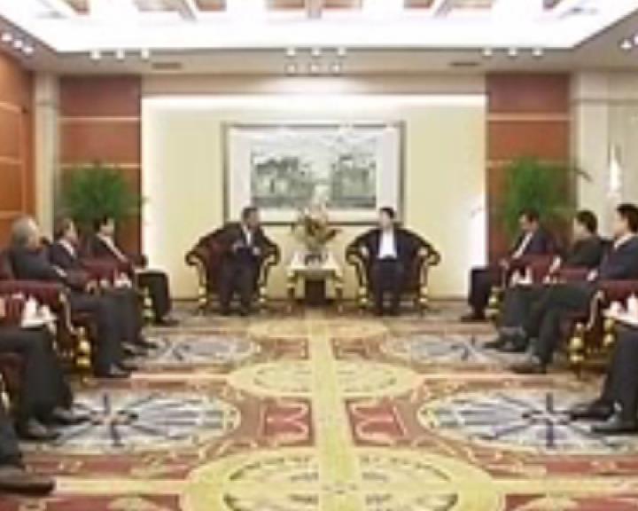 周乃翔在昆山會見仁寶集團總裁陳瑞聰