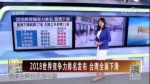 2018世界競爭力排名發布 臺灣全面下滑