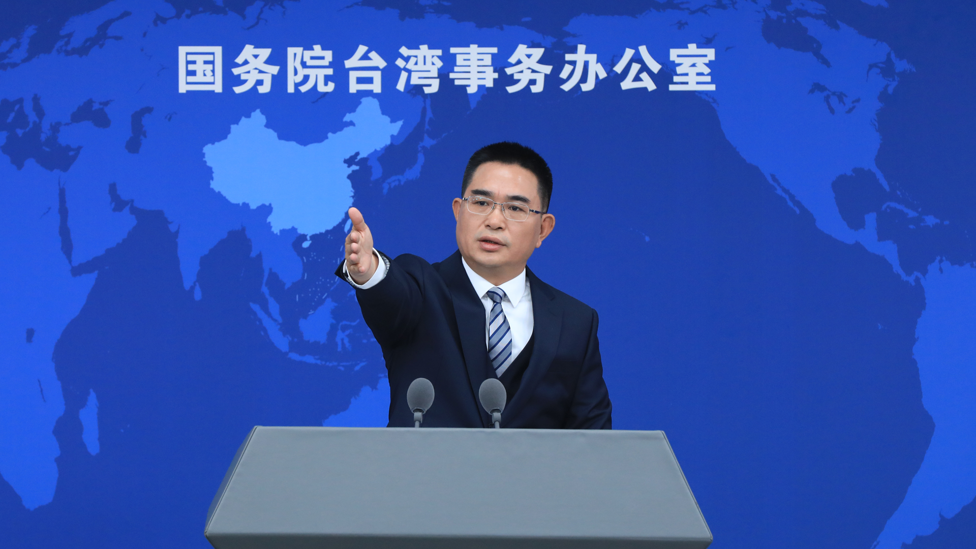 國臺辦再批賴：“和平破壞者”“戰爭販賣者”“麻煩制造者”圖片