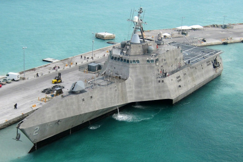 資料圖:美國海軍LCS-2獨立號瀕海戰艦